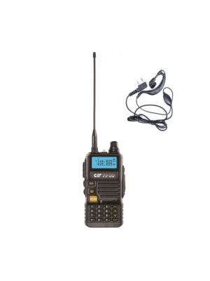 Pakett kaasaskantav VHF/UHF raadiojaam CRT FP00 kahe sagedusribaga ja PNI HS82 peakomplekt