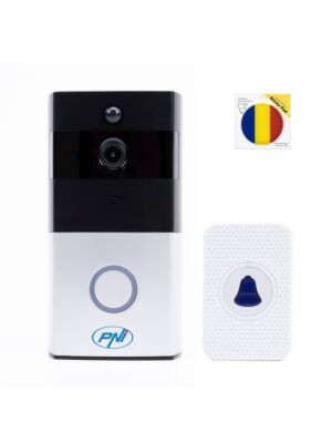 Nutika videointercomi pakett PNI SafeHome PT710B WiFi HD, P2P ja kleepuva lipukesega padi