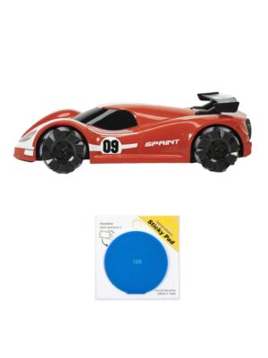 Silvercloud RedOne sportauto mängukomplekt koos puldi ja sinise kleepuva padjaga