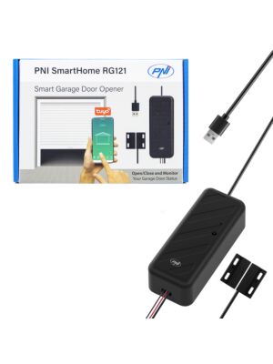 PNI SmartHome RG121 intelligentne Wi-Fi-ga relee garaažiukse/värava avamise juhtimiseks, ühildub Tuya rakendusega, 