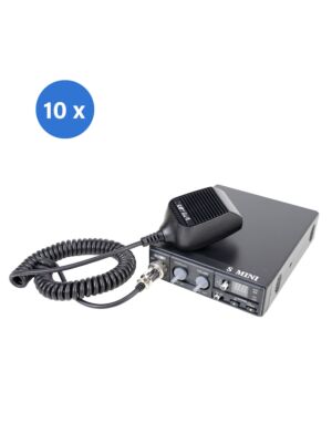 Bax 10bc CB raadiojaamaga CRT S Mini kahe pingega, 12/24V, 4W, ASQ-ga, AM-FM