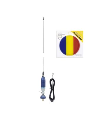 Sirio SUPER 9 CB-antennikomplekt liblikas-tüüpi antenniga, pikkus 155 cm ja kleepuv lipp komplektis