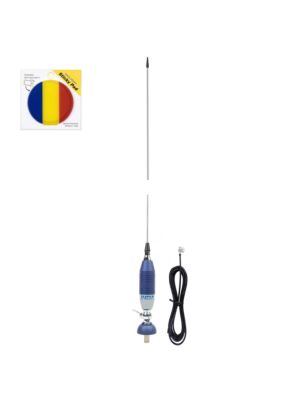 Sirio SUPER 9 CB-antennikomplekt liblikas-tüüpi antenniga, pikkus 155 cm ja kleepuv lipp komplektis