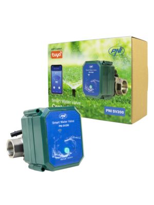 PNI SV200 nutikas veeventiil, WiFi-ühenduvus, IP65, DN20, 3/4 Tuya rakendus, ühildub Amazon Alexaga