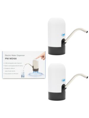 Pakett 2bc Elektriline pump veepudelile PNI WD100 laadimine USB-C kaudu, 800 mAh aku, 4W võimsus